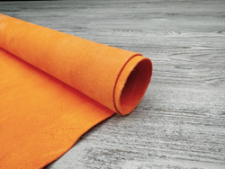 Fluo Orange (1,3-1,5 мм), цв. Оранжевый, замша