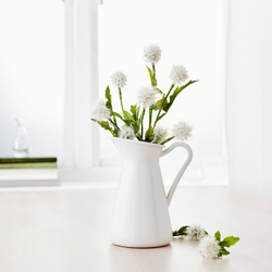 IKEA SOCKERÄRT  (ИКЕА СОСКЕРÄРТ)  -  Ваза/кувшин, белый, 16 см