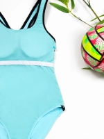 купальник слитный для бассейна спортивный утягивающий