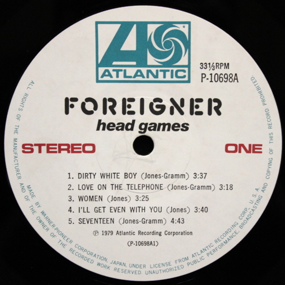 Foreigner / Head Games (LP)