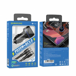 Автомобильная зарядка Borofone BZ14A 3A QC3.0, Type-C/Lightning, 012347 Черный