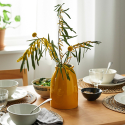 IKEA KOPPARBJÖRK  (ИКЕА КОППАРБЙÖРК)  -  Ваза, ярко-желтая, 21 см