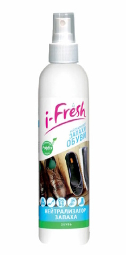 Средство "I-FRESH" для нейтрализации запахов из обуви 250мл. Romax