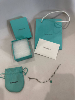 Браслет Tiffany&Co Blue Heart Tag Bead Bracelet
