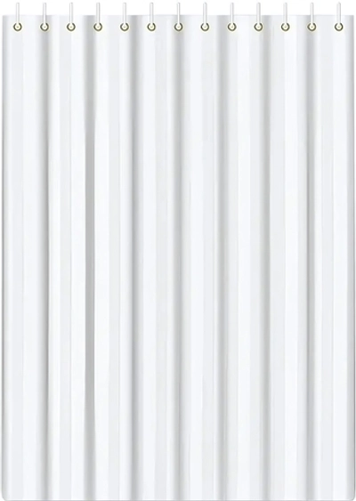 Штора для ванной 180*200"Листопад» цв.белый