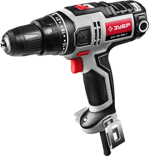 Дрель-шуруповерт Зубр 45Нм, 0,5кВт