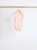 Боди с коротким рукавом для малышей Next Q53-863, 5 шт., Бежевый, Розовый