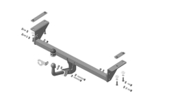 Фаркоп Motodor для Nissan Qashqai (2007-20146 2014-н.в.), оцинкованный шар, (паспорт и сертификат в комплекте)(без электрики) 91413-A