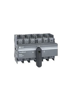 Рубильник 3п 125A реверсивный c рукояткой для прямой установки TwinBlock EKF tb-s-125-3p-rev