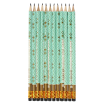 Карандаш ч/г "Mint gold" круглый с ластиком