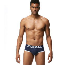 Мужские трусы брифы темно-синие с push up JOCKMAIL JM2022-16