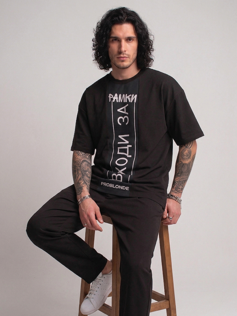 Футболка для парикмахеров НУМЕРО 1 мужская принт Рамки