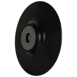 Тарелка опорная гладкая / оправка DEBEVER для фибровых кругов на УШМ 125 мм М14, жесткая