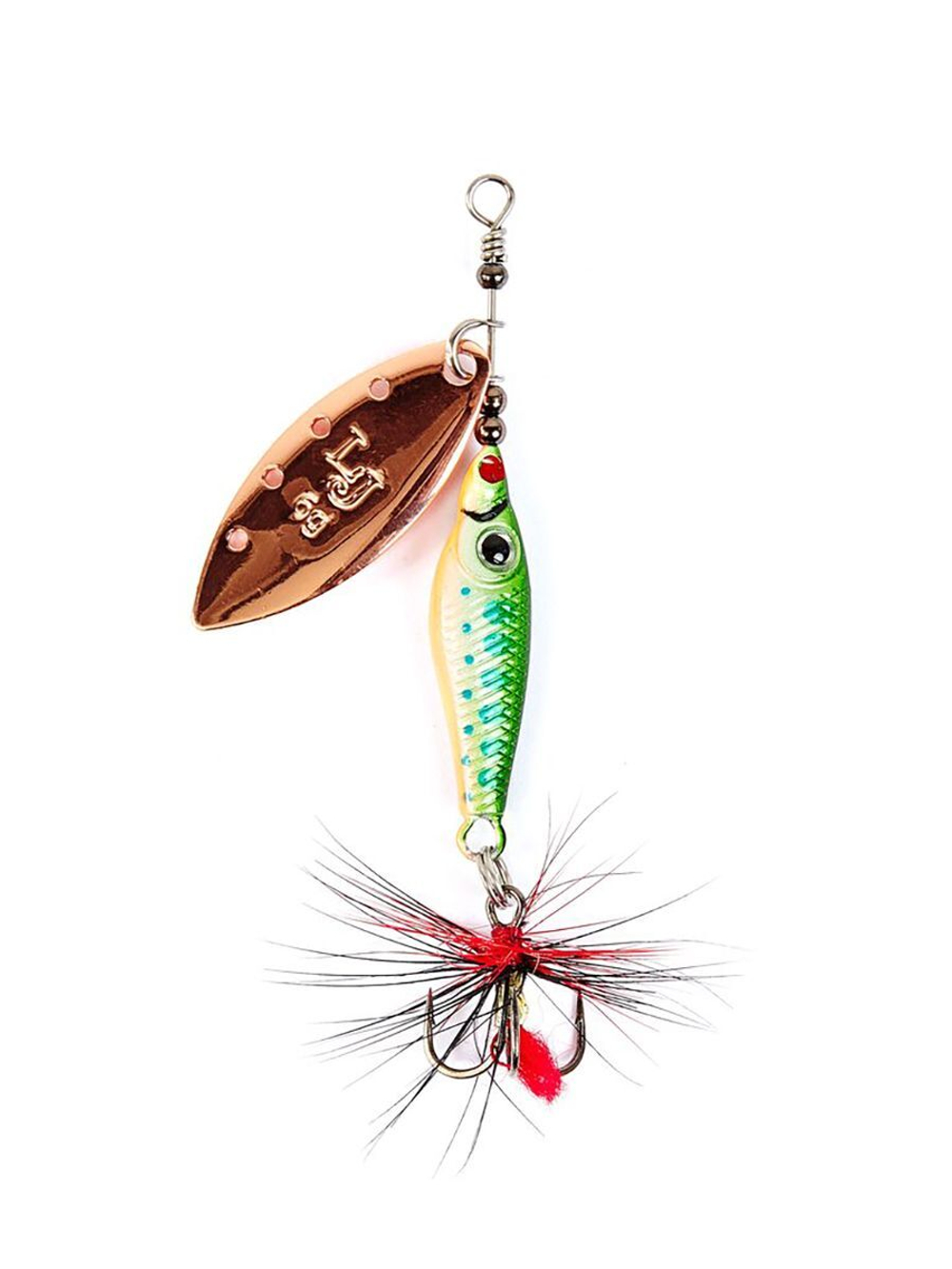 Блесна вращающаяся Lucky John TRIAN BLADE LONG 6.0г 004