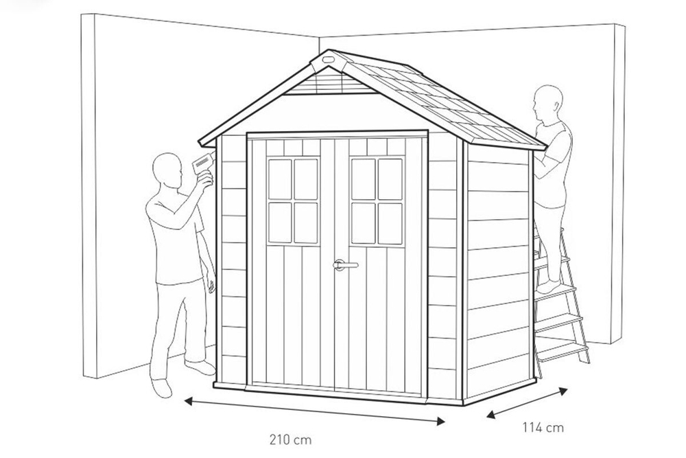 Сарай пластиковый Oakland 754
