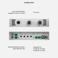 CVGAUDIO MX-100 Усилитель 4-8ohm