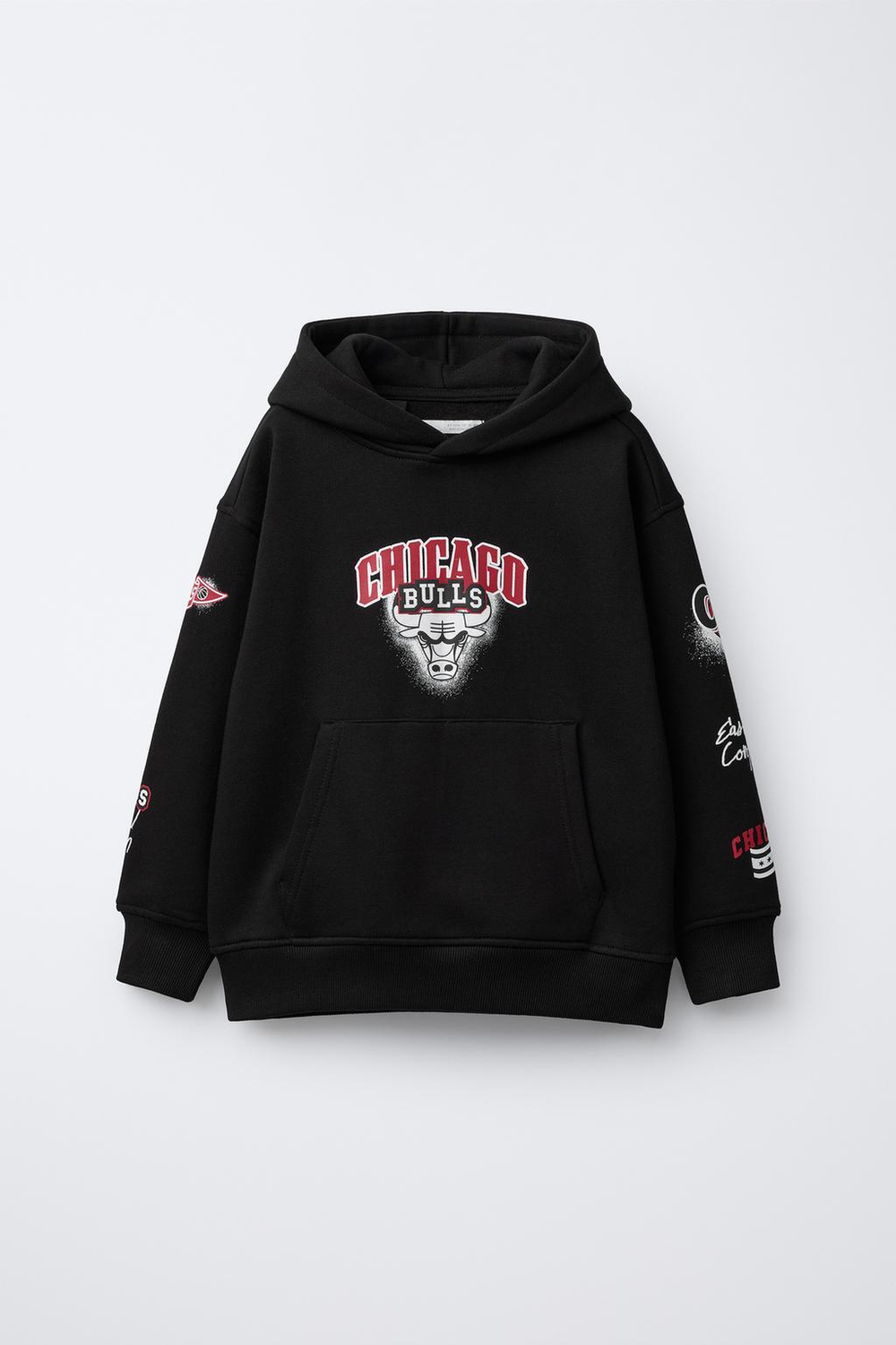 ZARA ХУДИ С КАПЮШОНОМ CHICAGO BULLS NBA, ЧЕРНЫЙ