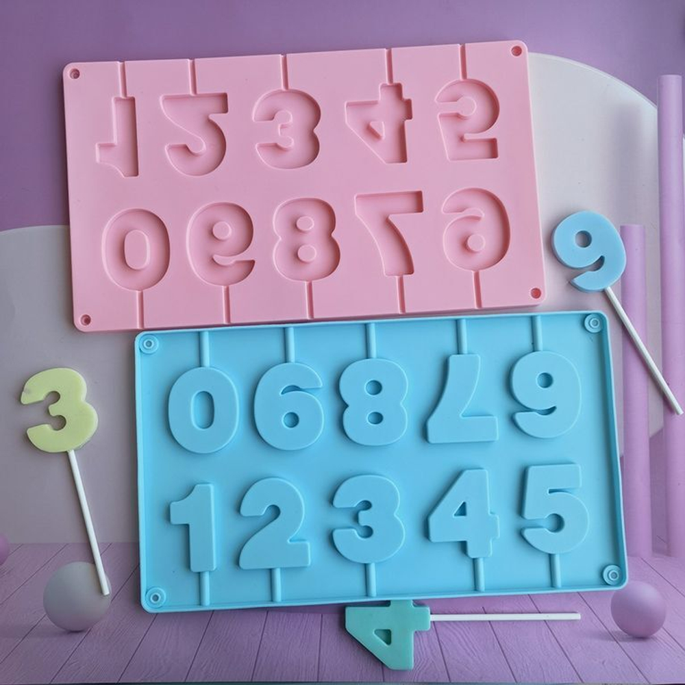 Форма для леденцов «Цифры» 28,8x16,1x0,8cm