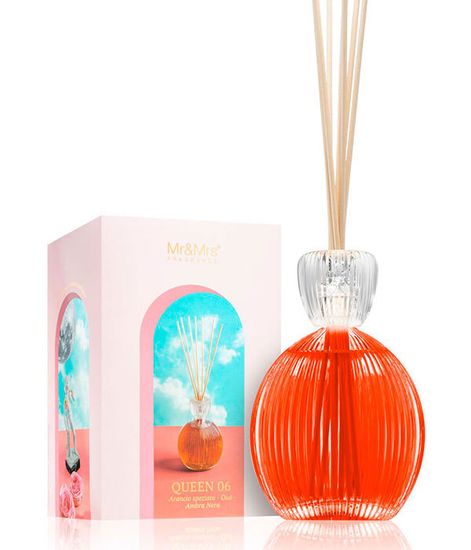 Аромадиффузор QUEEN 06 ЦИТРУСОВЫЕ ЦУКАТЫ-УД–ЧЕРНАЯ АМБРА, Mr&Mrs Fragrance