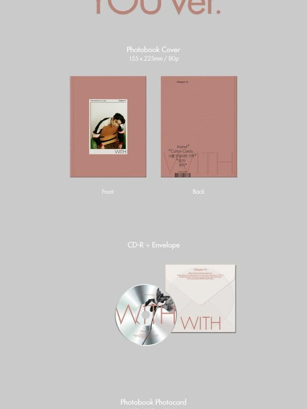 Альбом JIN YOUNG (GOT7) - Chapter 0: WITH 1st Album 2 Version SET