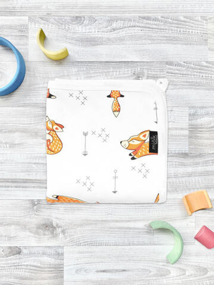 Двусторонний плед Mjölk Лисички, уценка