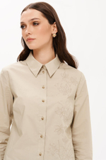 23403 Блузка женская (серо-зеленый)