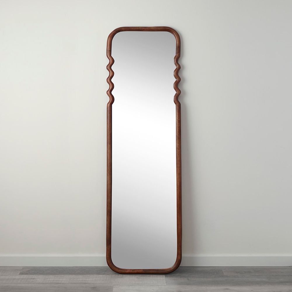 Зеркало Fluid, 54х180 см, коричневое