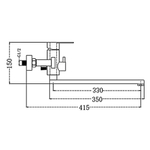 Смеситель для ванны, Frap, с картриджем, нерж, F22805