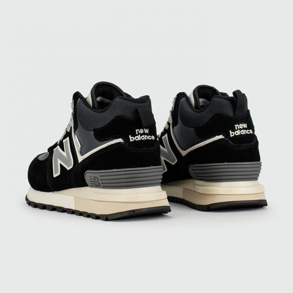 кроссовки New Balance 574 Mid x Stone Island Black / White Winter