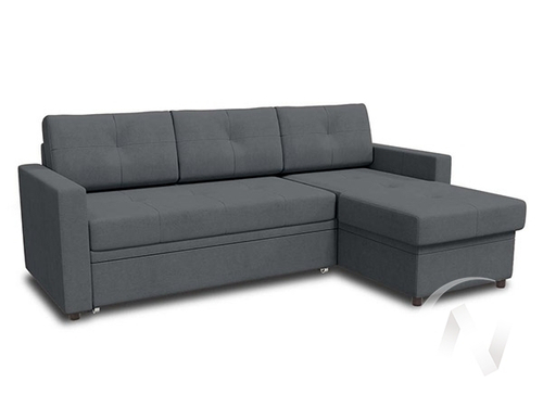 Диван угловой Лира 1 (ДУ) LUMA 24 (графитовый)