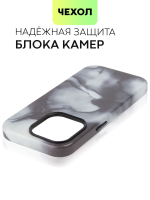 Чехол BROSCORP для Apple iPhone 14 Pro (арт. IP14PRO-AQUARELLE-BLACK)