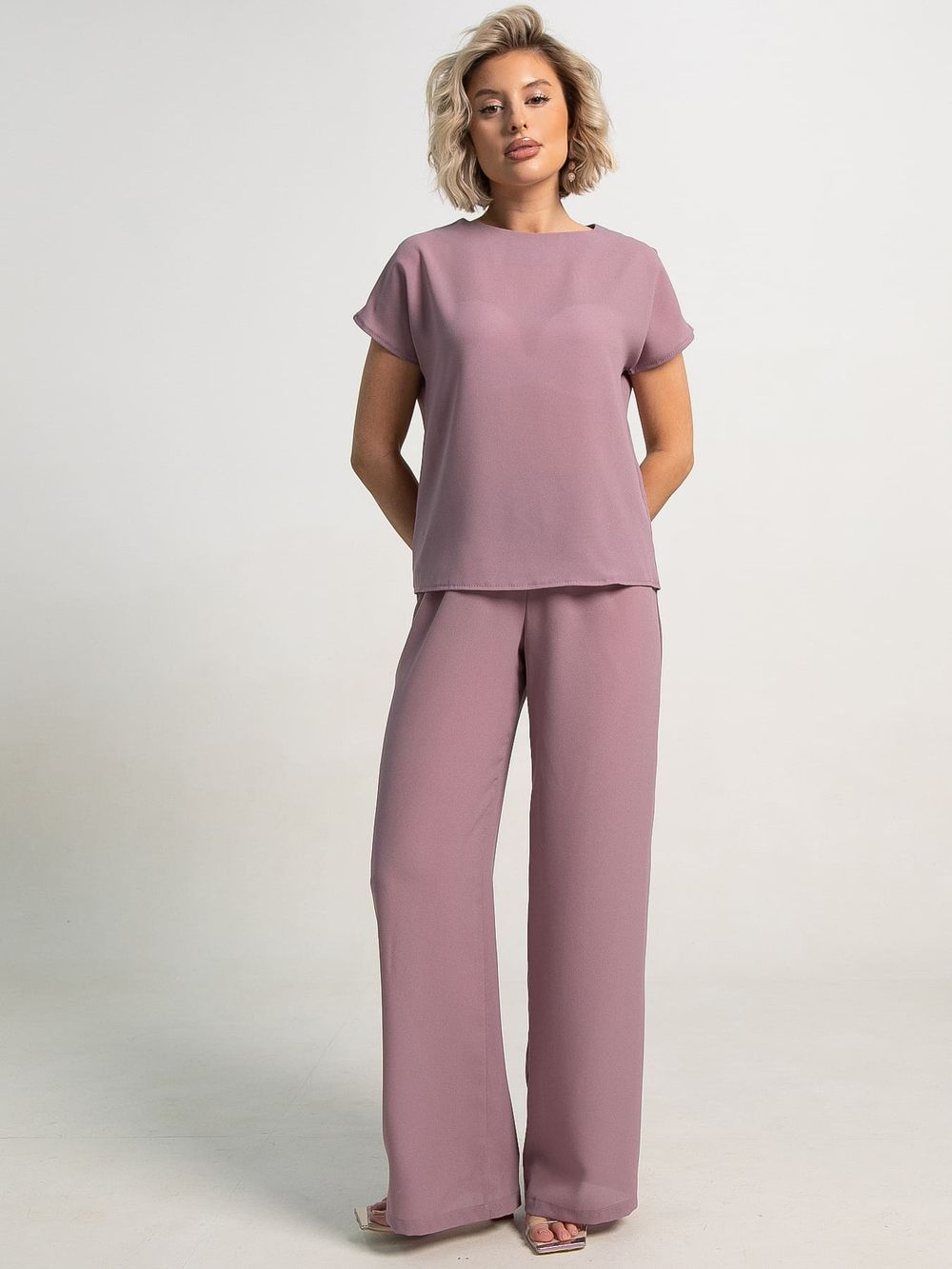 Костюм брючный Илона (пыльная роза) К15601-50М LT Collection