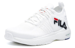 FILA Athletics Mind 3 aerobic exercise comfortable mesh fabric synthetic leather shock absorption non-slip wear-resistant breathable low-top casual running shoes women's bright white