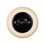 Рамка 1 постовая, керамика, цвет песочное золото BF2-610-04