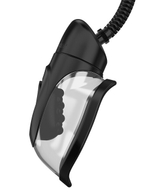 Вакуумная помпа Perfect Touch Vibrating Pussy Pump для половых губ с подушечкой для массажа клитора (Цвет: прозрачный с черным)