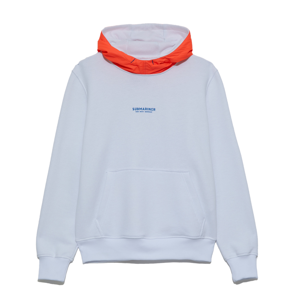 White HOOD Reflective Coral