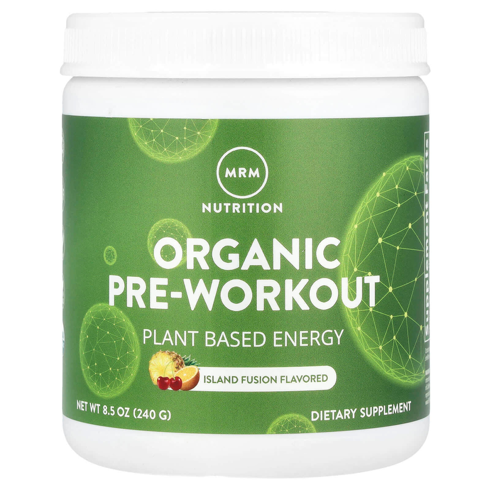 MRM Nutrition, Органическое средство перед тренировкой, островной фьюжн, 8,5 унций (240 г)