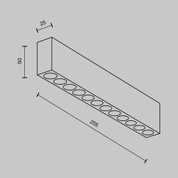 Светильник потолочный светодиодный Maytoni   C066CL-20W3-6K-B