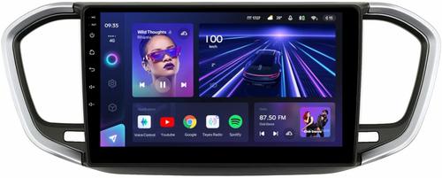 Магнитола для Lada Vesta NG 2023+ (ШГУ, рамка серебристо-черная 9) - Teyes CC3 на Android 10, Быстрая, CarPlay, SIM-слот