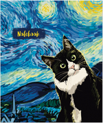 Тетрадь общая 48 листов на скрепке "В стиле Ван Гога"