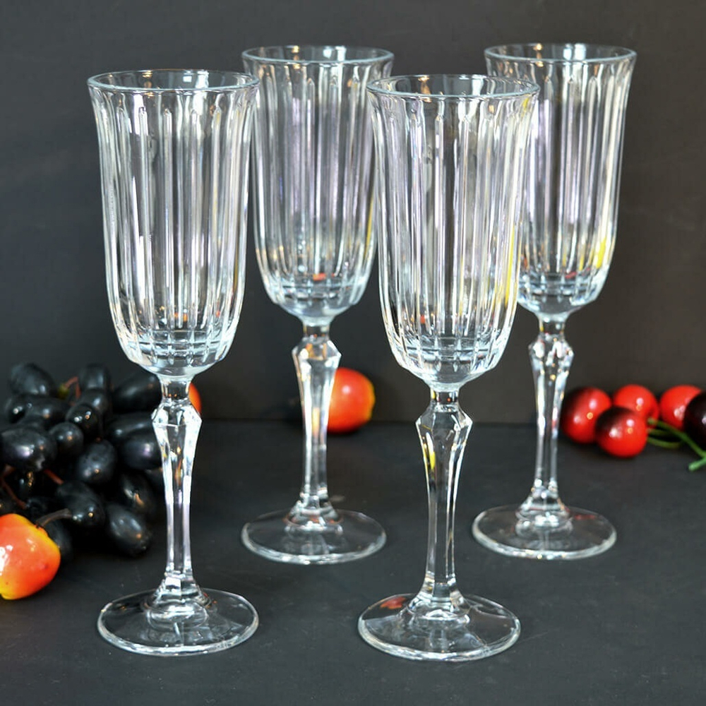 Набор фужеров для шампанского "Joy" 4шт 175мл, h222мм