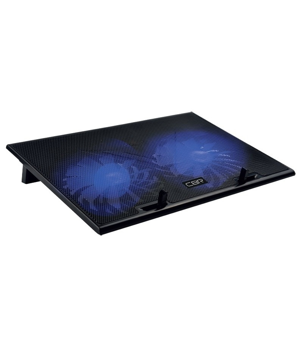 CBR CLP 17202, Подставка для ноутбука до 17", 390x270x25 мм, с охлаждением, 2xUSB, вентиляторы 2х150 мм, 20 CFM, LED-подсветка, материал металл/пластик