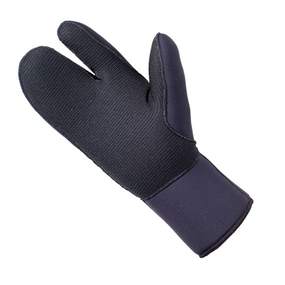 Перчатки трехпалые Marlin Nord Ultraglide 7 мм Черные