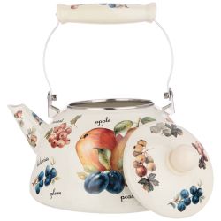 ЧАЙНИК AGNESS ЭМАЛИРОВАННЫЙ, СЕРИЯ "ФРУКТЫ" 3 Л