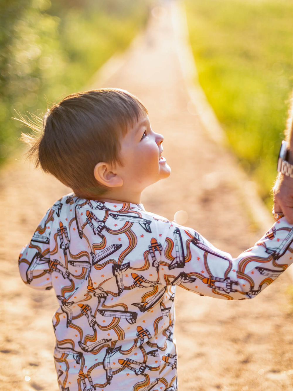 Лонгслив оверсайз Mjölk Ракеты