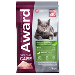 Сухой корм AWARD SPECIAL CARE Weight Control для взрослых стерилизованных кошек для контроля веса со свежим мясом кролика 1,5кг