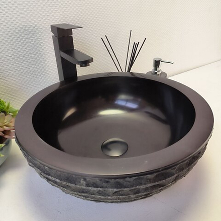 Раковина из андезита Bowl Black Marmo BA-62961 40*40*15 21