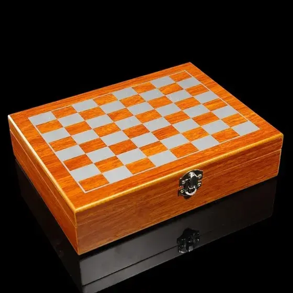3470684 Набор 7 в 1: фляжка 8 oz, чешуя, 4 рюмки, воронка