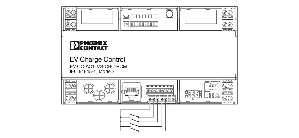 1018701 - EV-CC-AC1-M3-CBC-RCM-ETH - AC yправление зарядкой