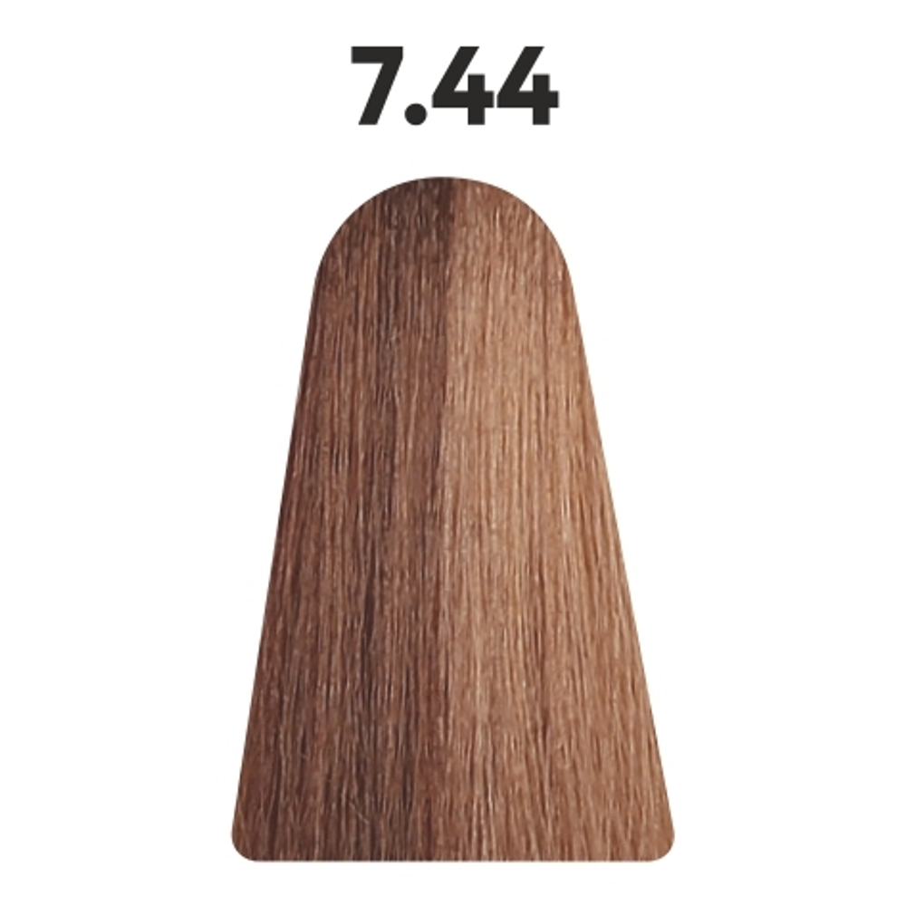 7.44 гель-краска KAARAL Baco Color Glaze средний блондин интенсивно-медный - 60 мл.